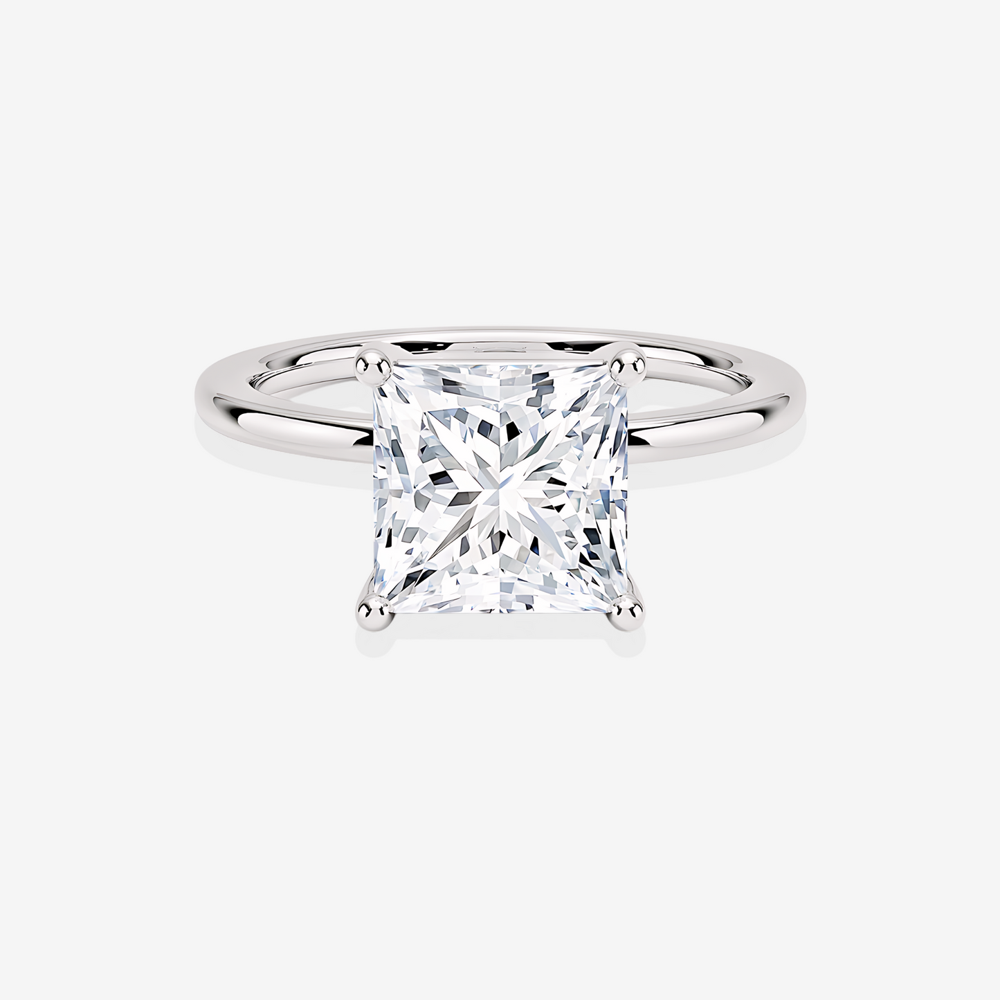 Princess Cut Diamond Solitaire Engagement Ring