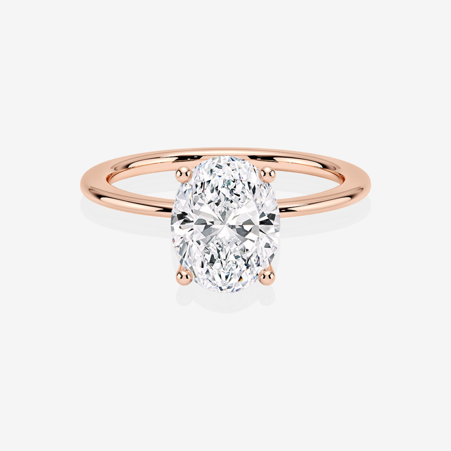 Oval Cut Diamond Solitaire Engagement Ring