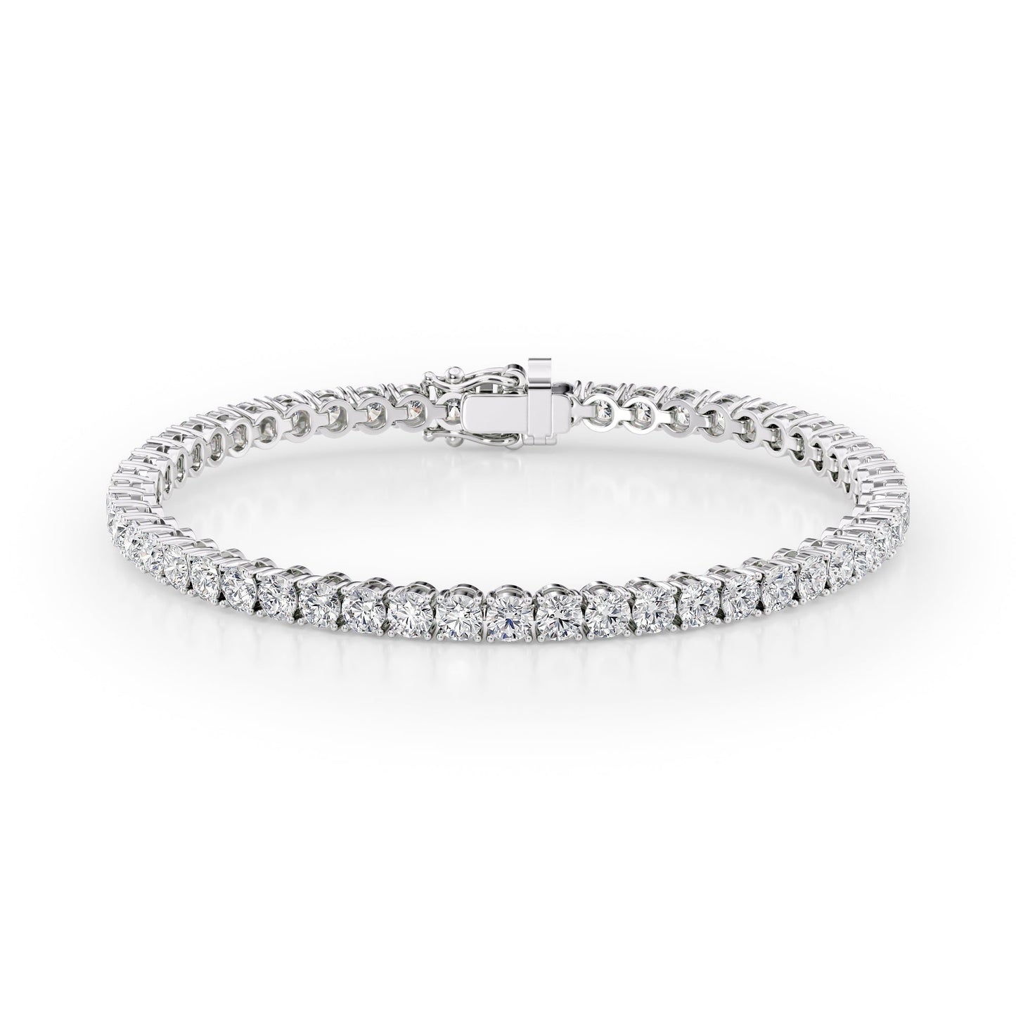 Round Cut Diamond Tennis Bracelet