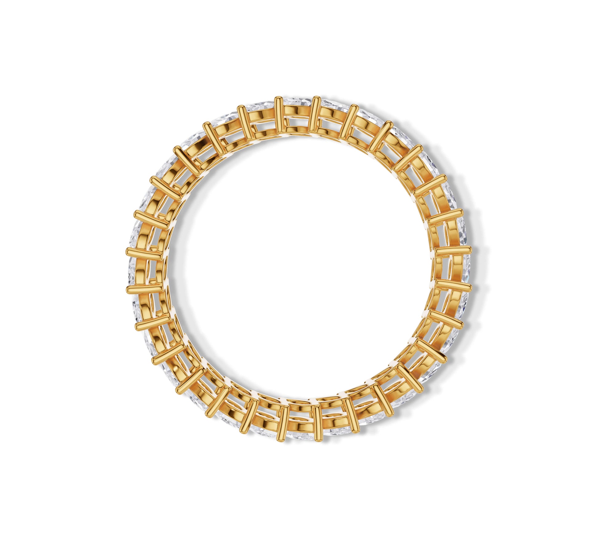 Elegant eternity band with lab-grown diamonds
