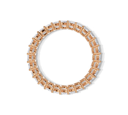 Slanted Marquise Cut Diamond Eternity Ring