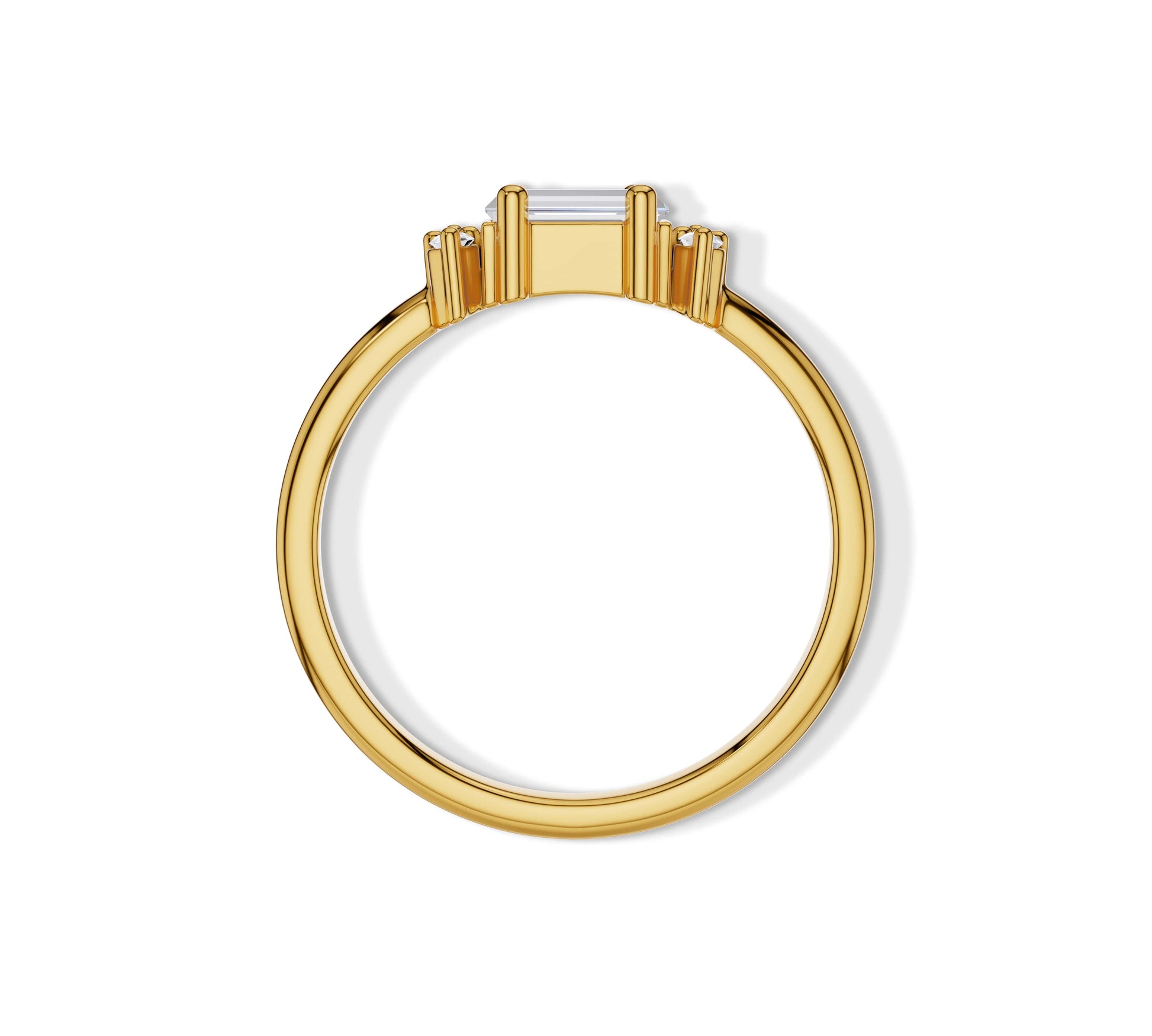 baguette cut diamond ring​