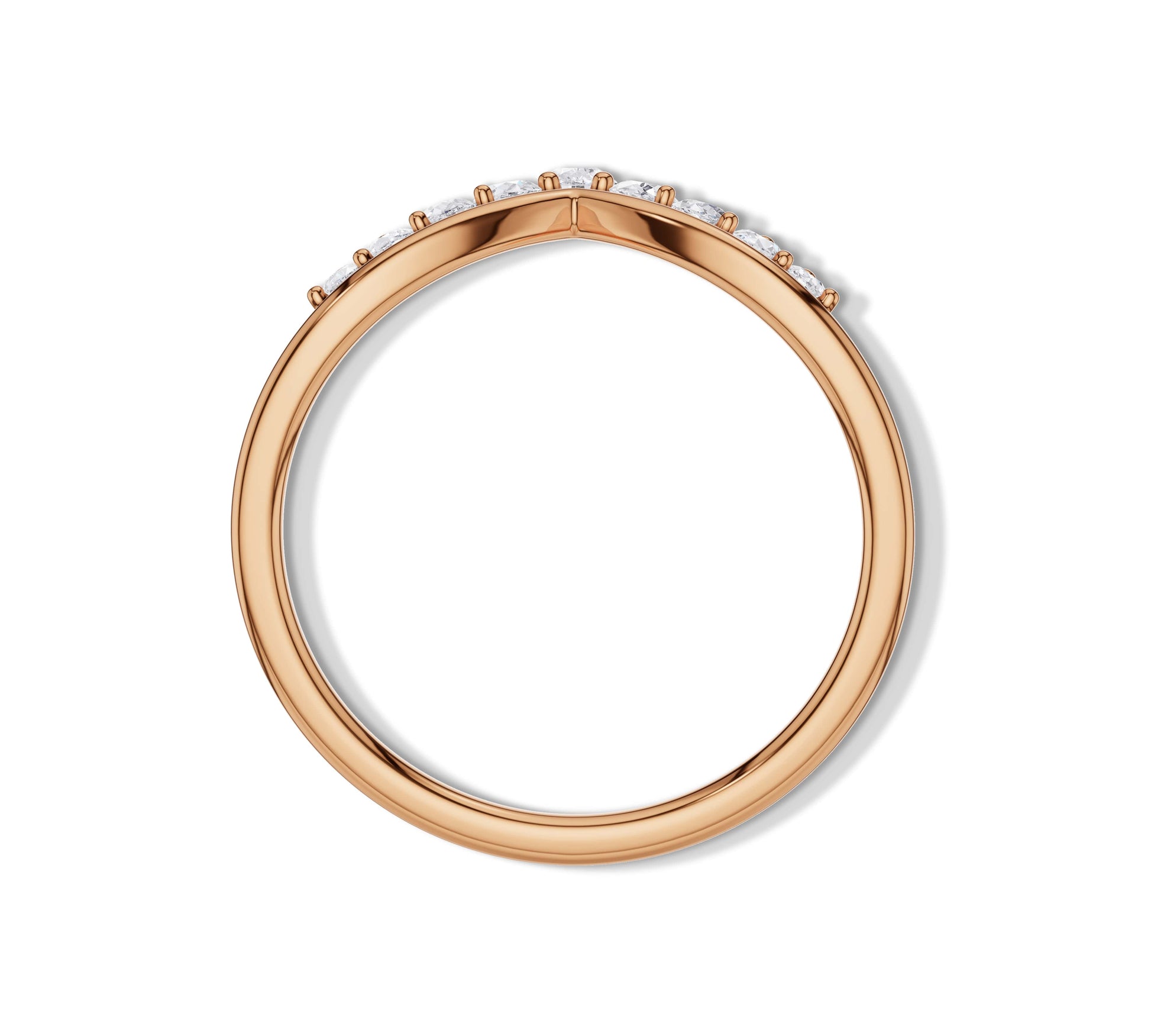 rose gold crown ring