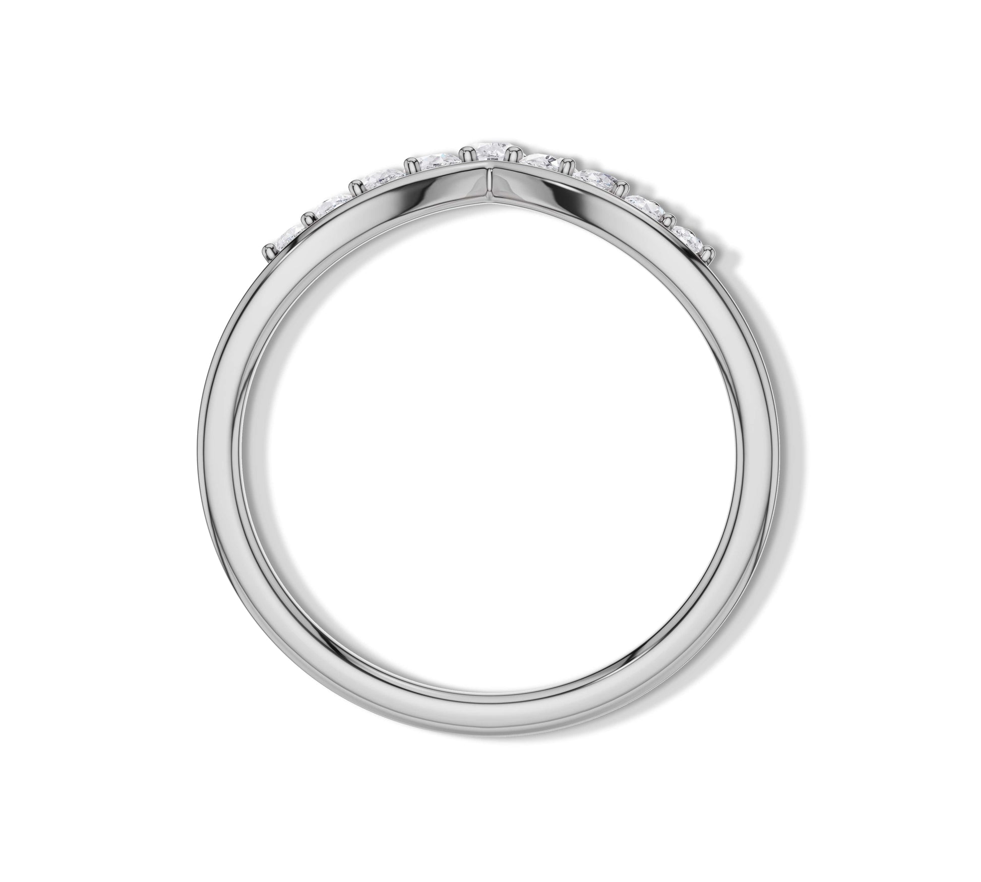 moissanite crown ring