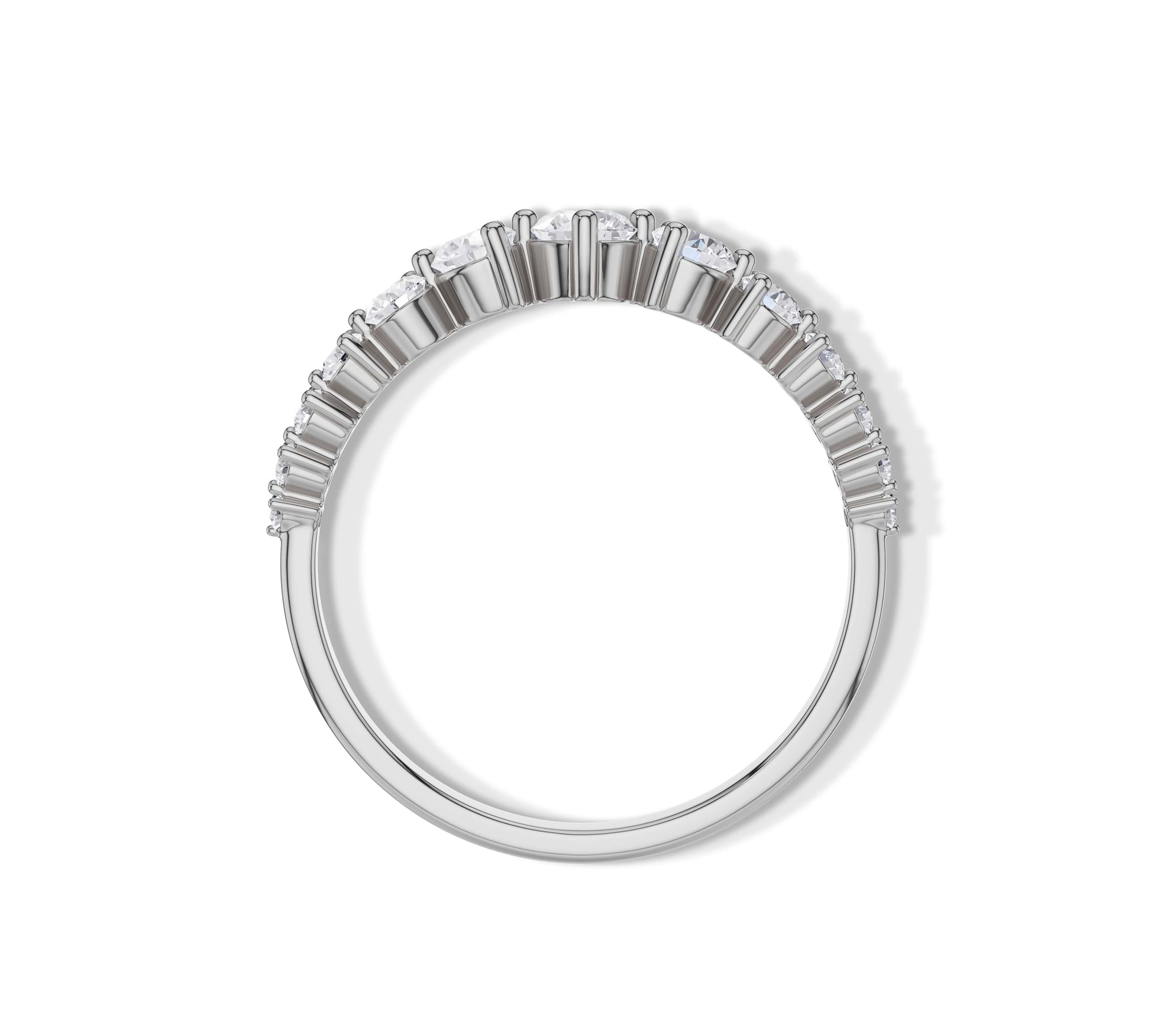 14k white gold ring for her