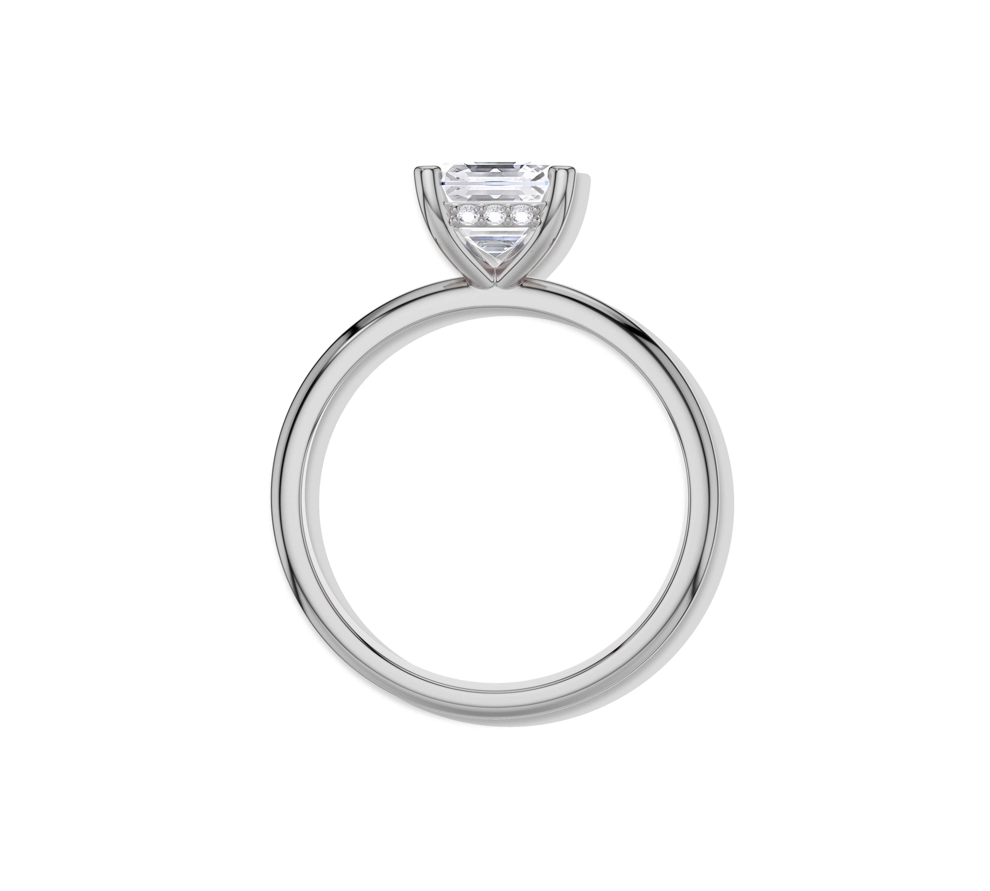 halo white gold diamond ring
