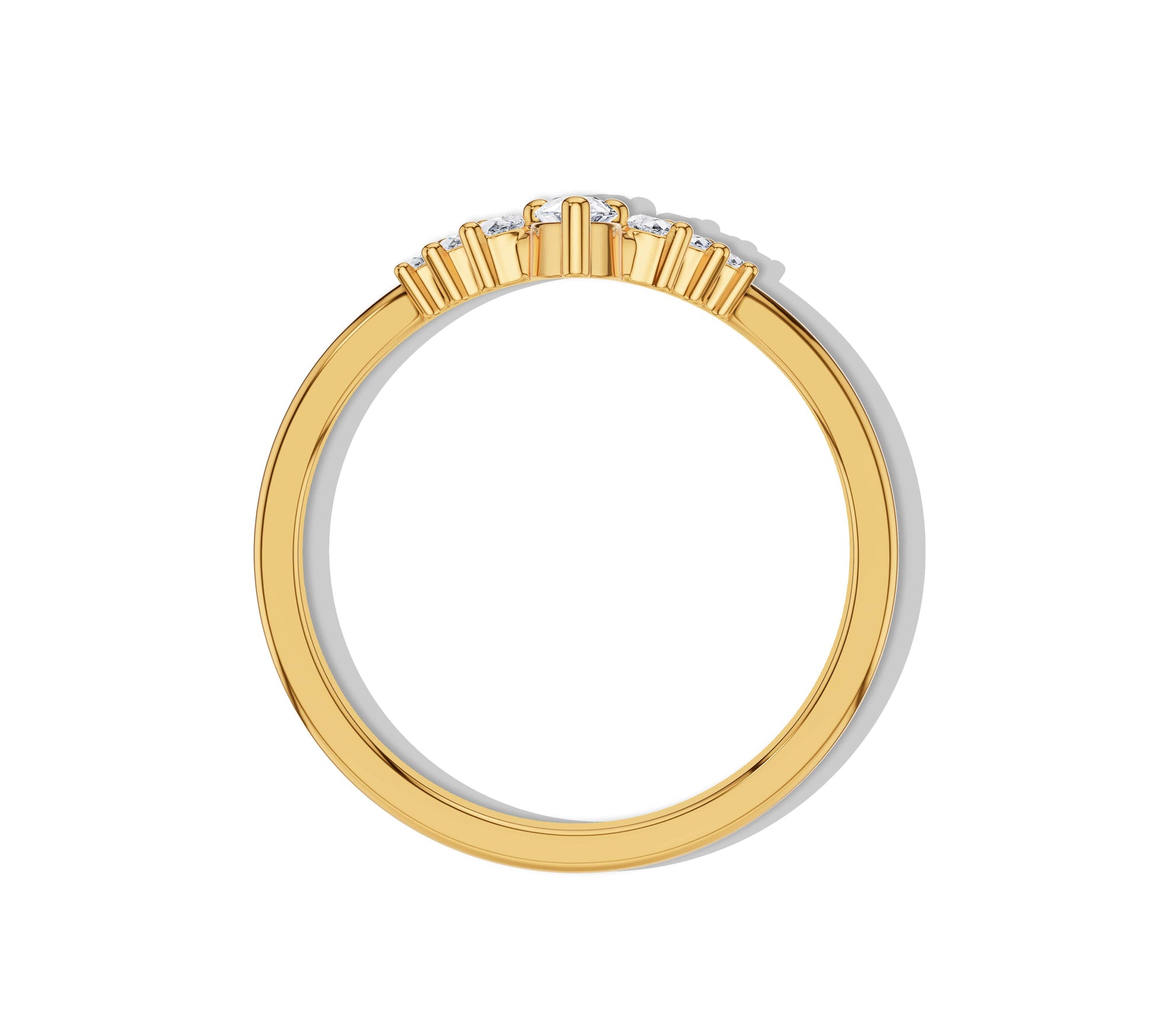 pear shaped ring gold