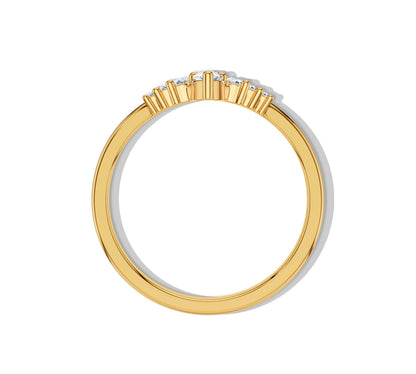 pear shaped ring gold