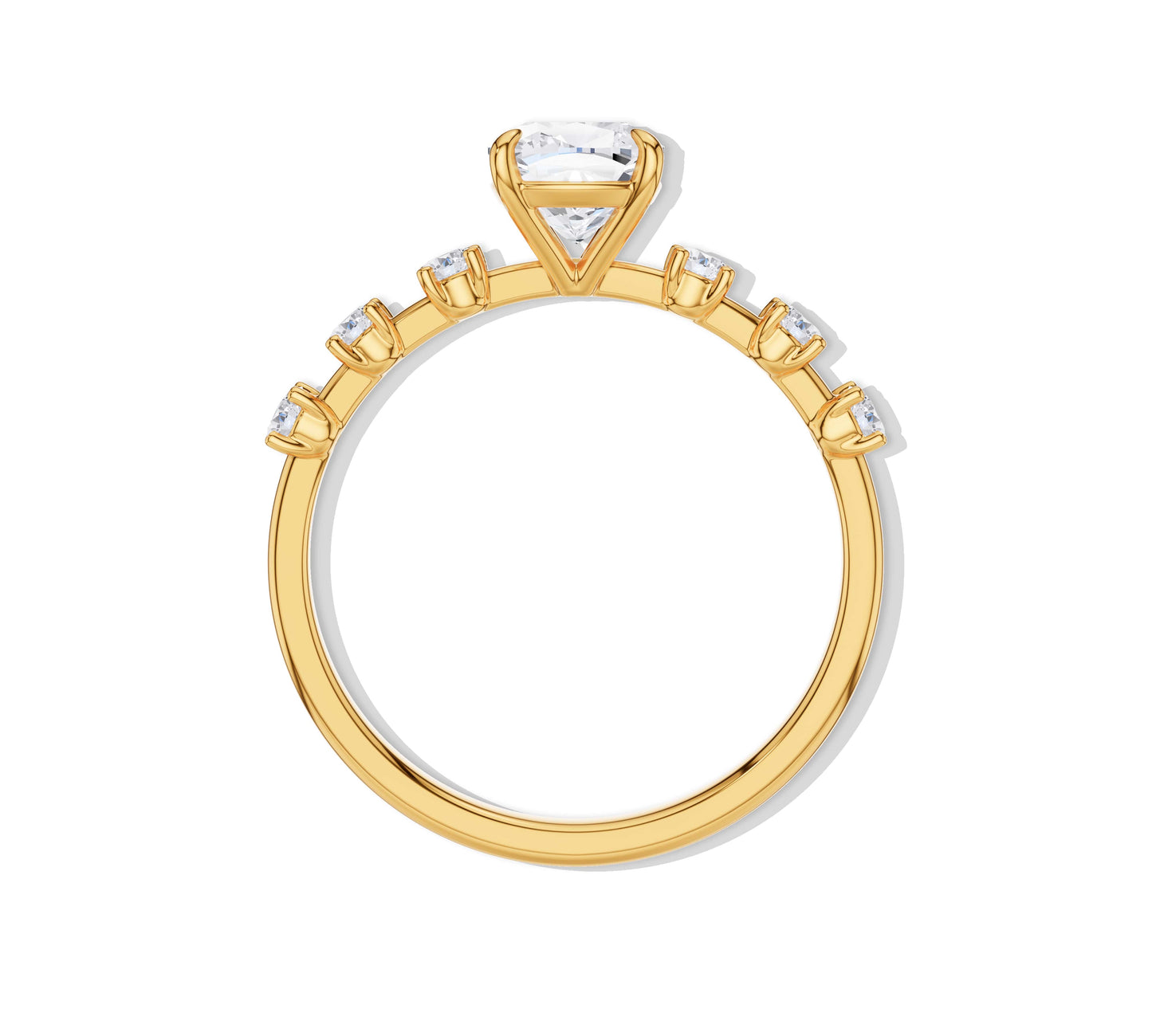 cushion cut diamond engagement rings