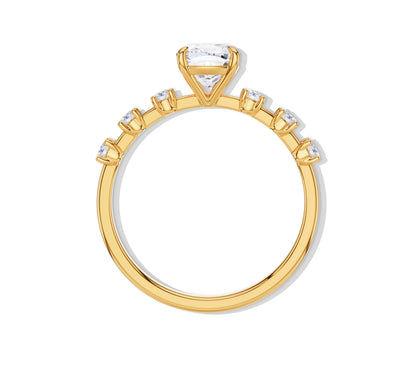 cushion cut diamond engagement rings