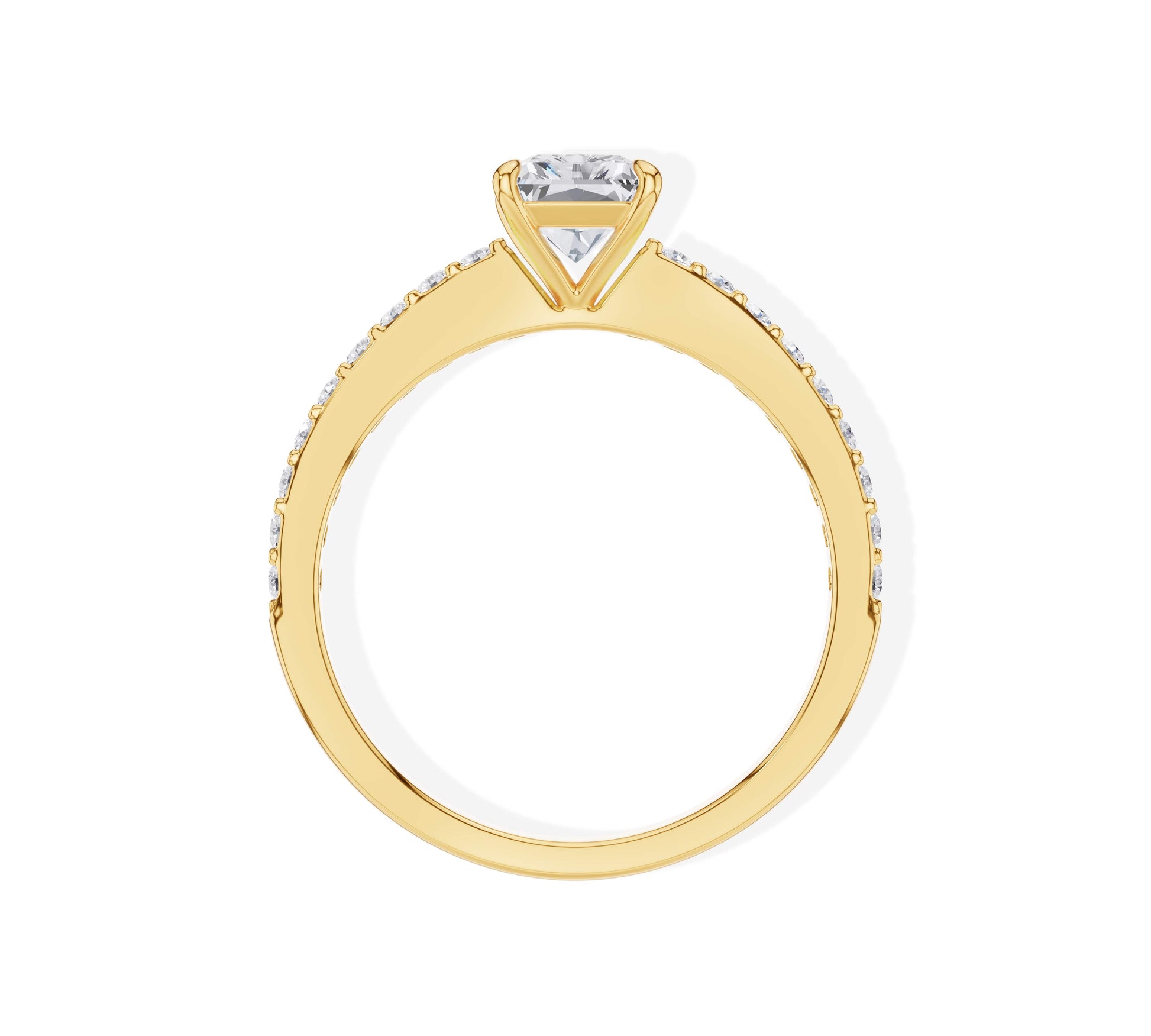 radiant engagement ring