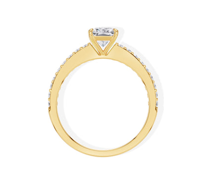 radiant engagement ring