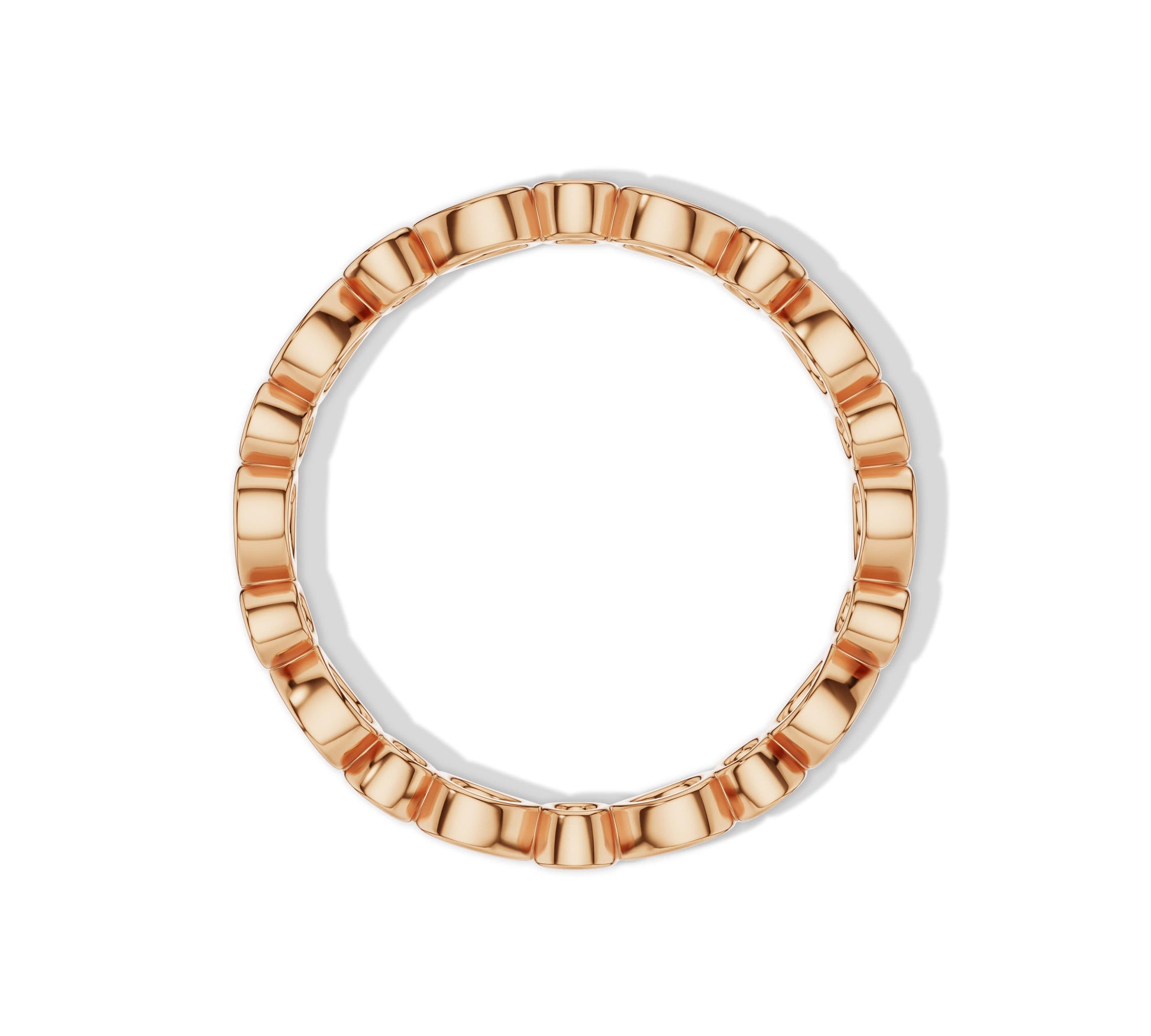Romantic rose gold ring with pear and round diamonds