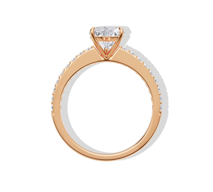 heart shaped diamond engagement ring