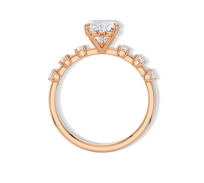 engagement ring heart shaped