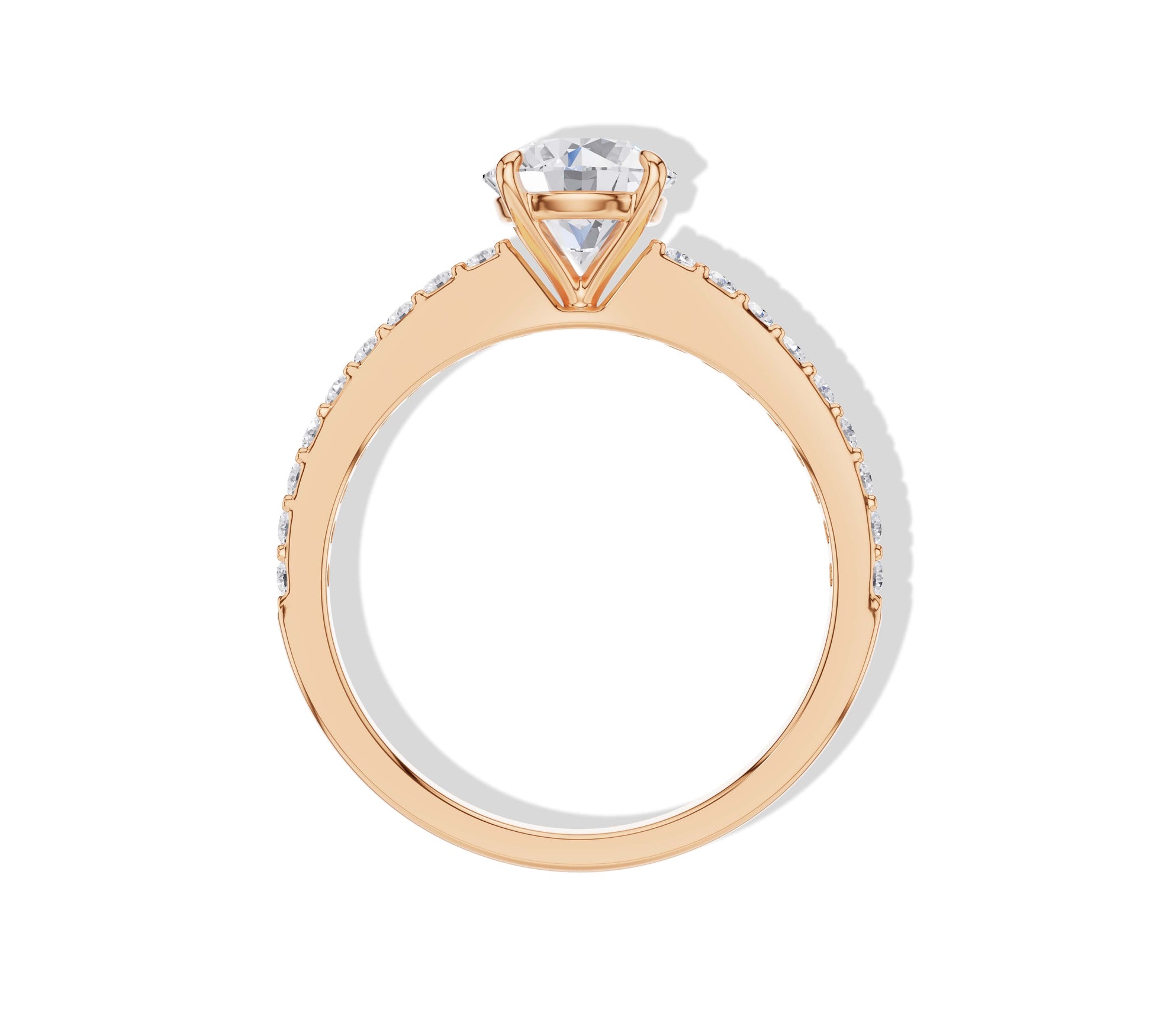 round diamond engagement ring
