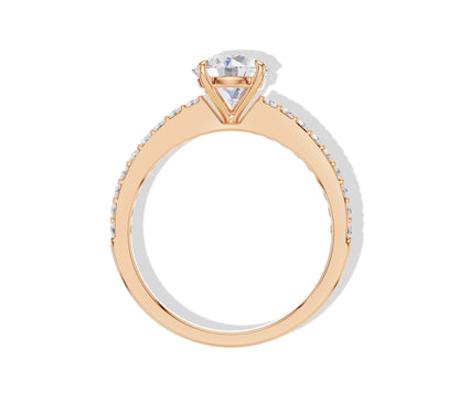 round diamond engagement ring