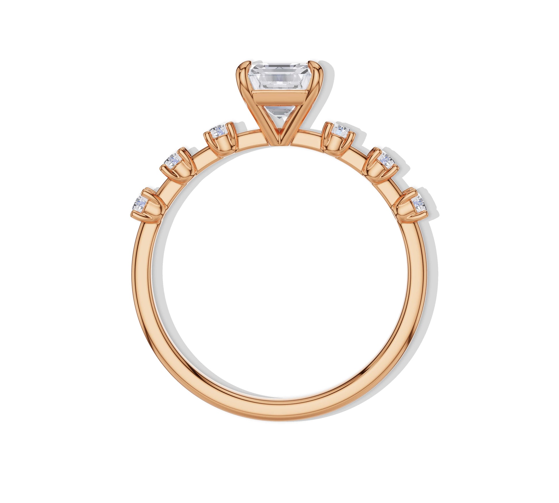 sideways oval engagement rings