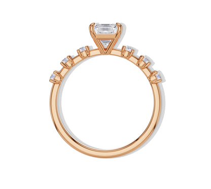 sideways oval engagement rings