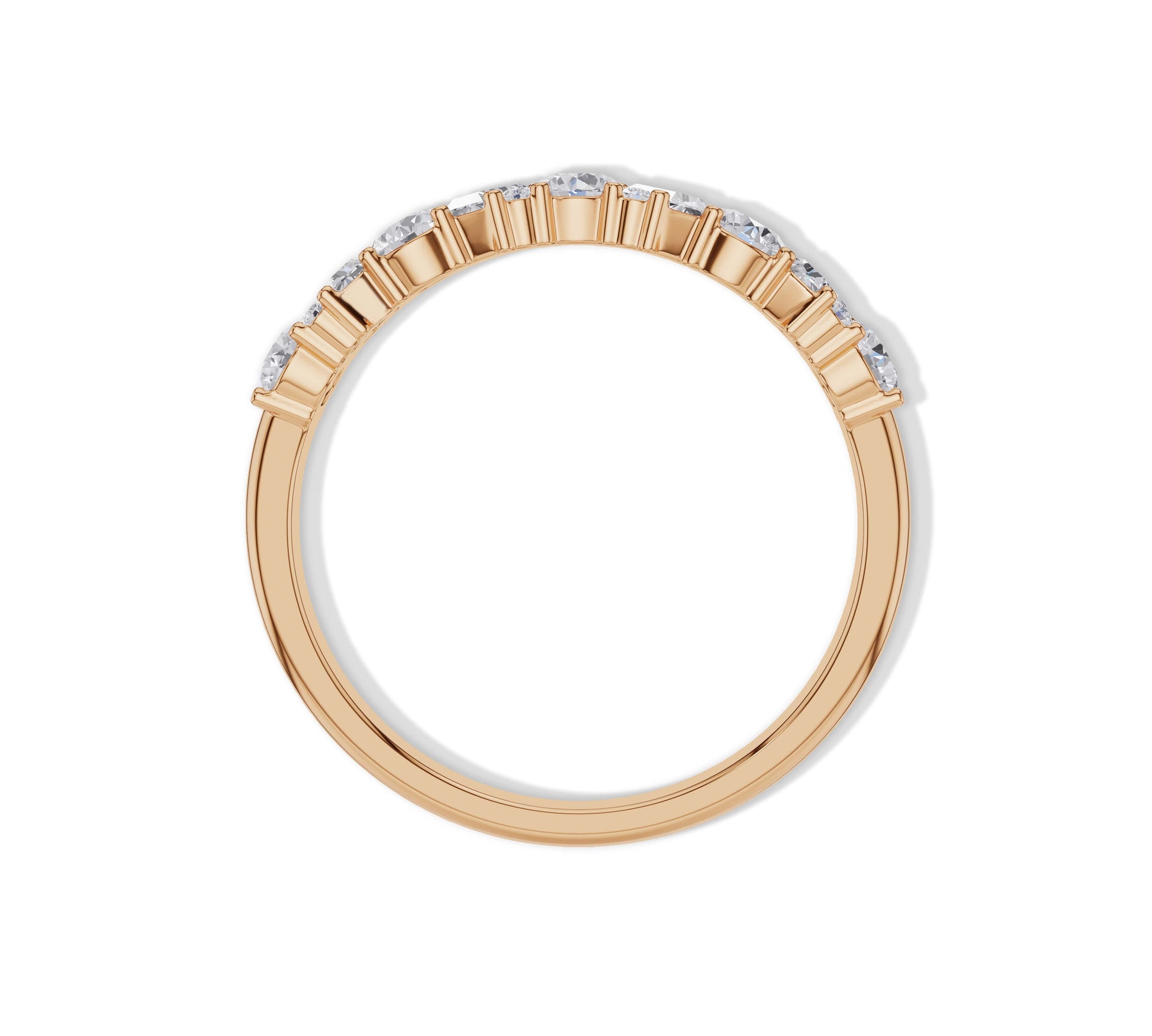 rose gold eternity band