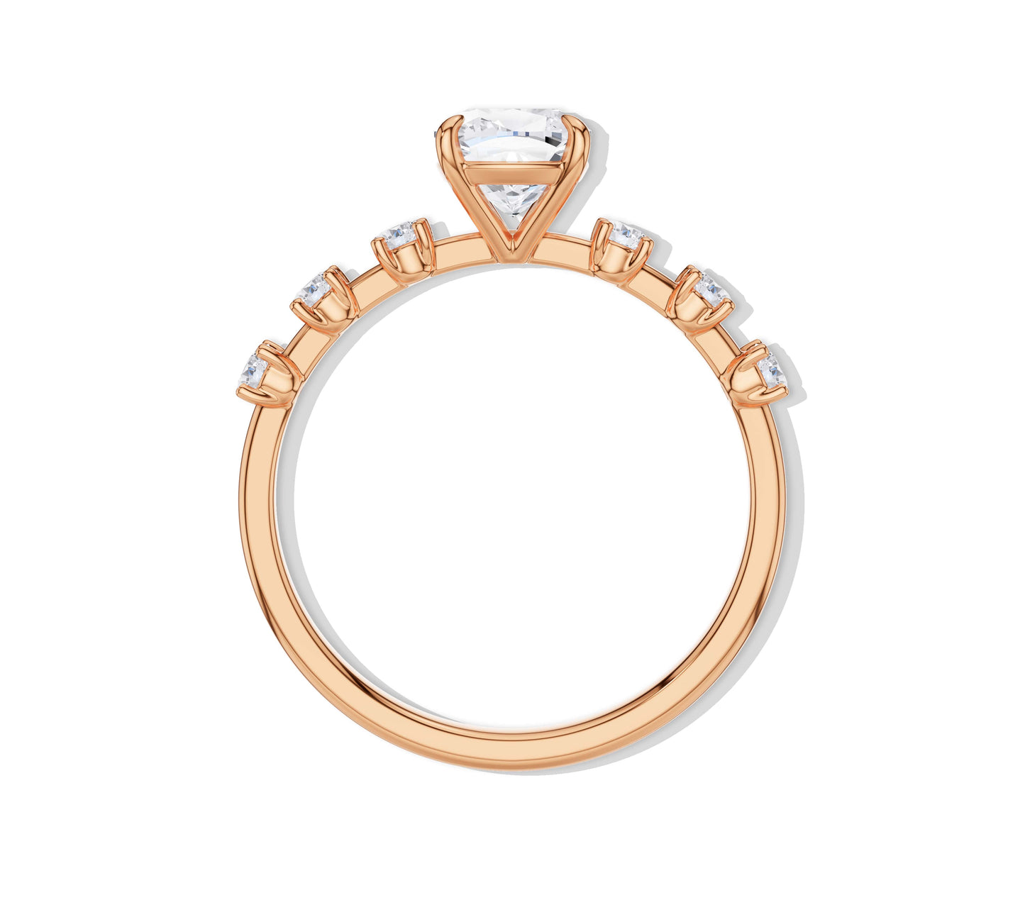 cushion cut diamond ring​