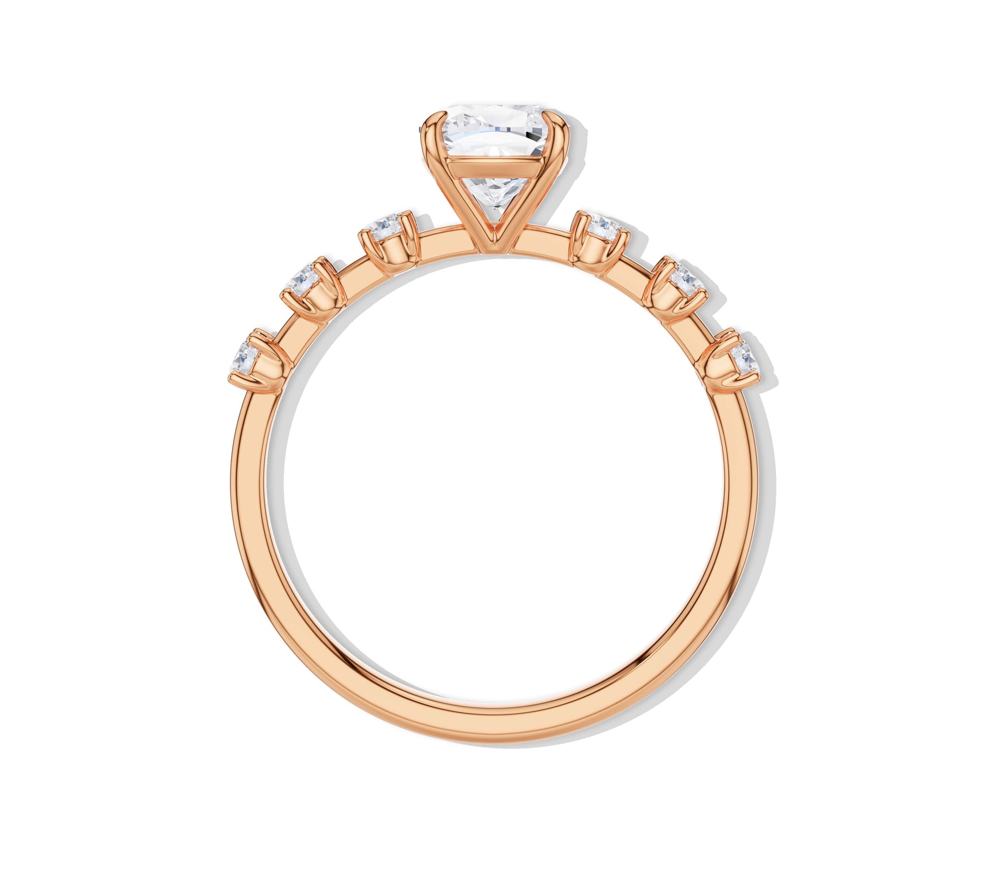 cushion cut diamond ring​