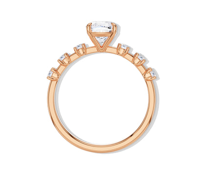 cushion cut diamond ring​