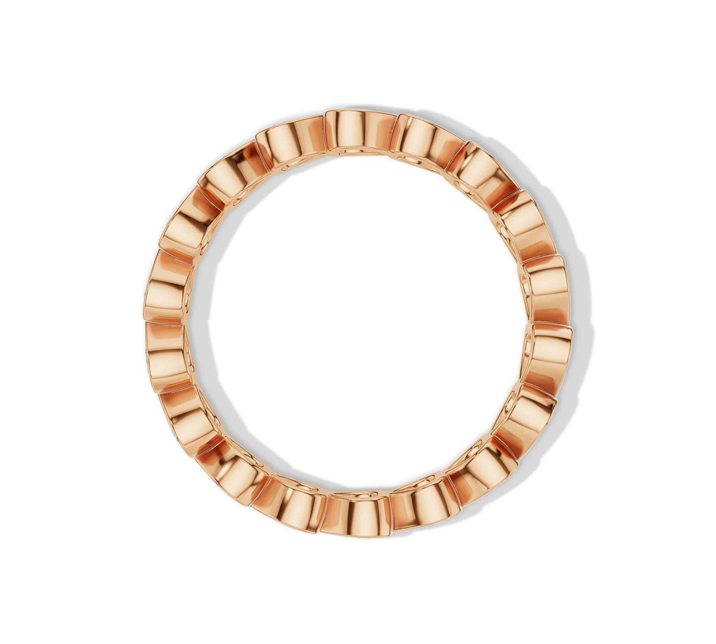 Elegant rose gold heart brilliant diamond ring