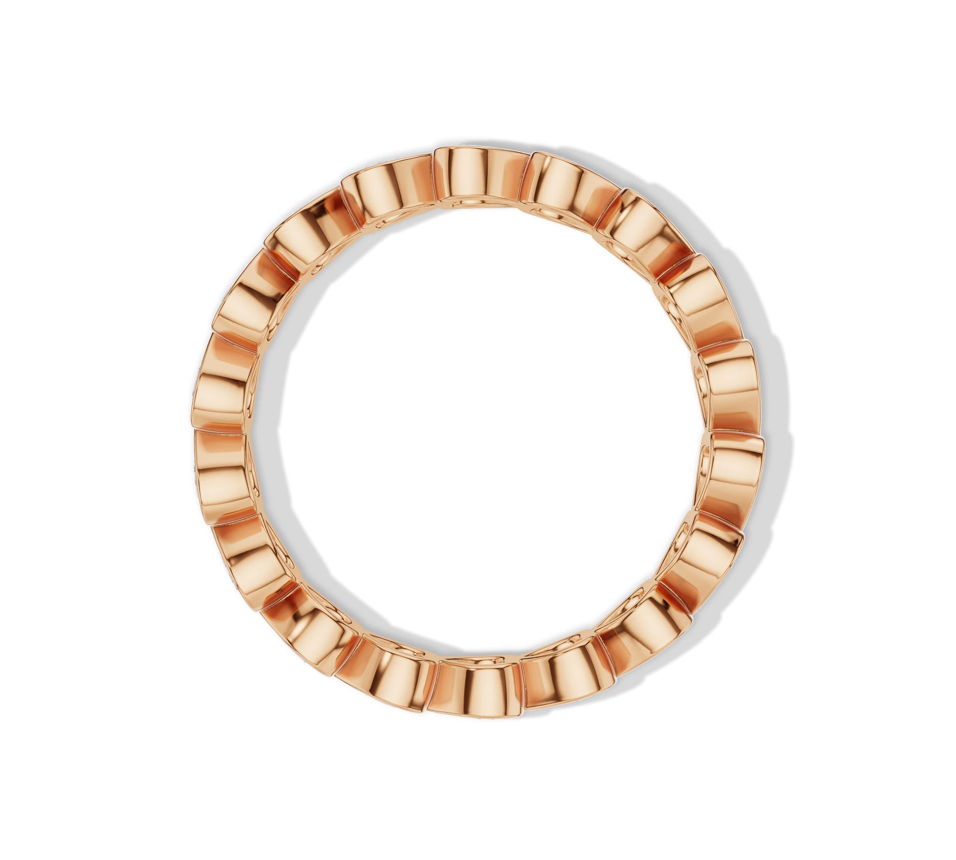 Elegant rose gold heart brilliant diamond ring