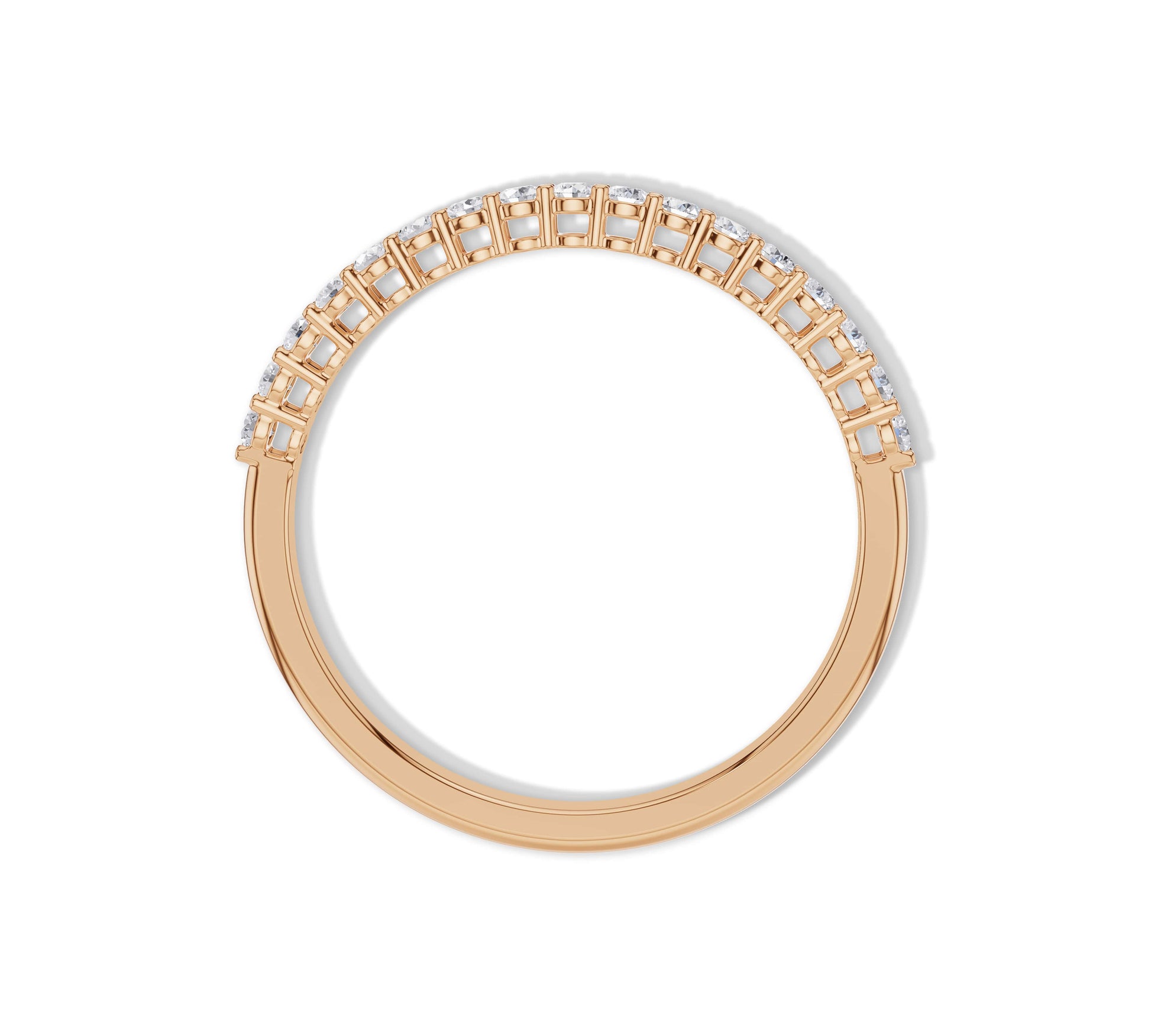 Elegant eternity ring with round cut diamonds