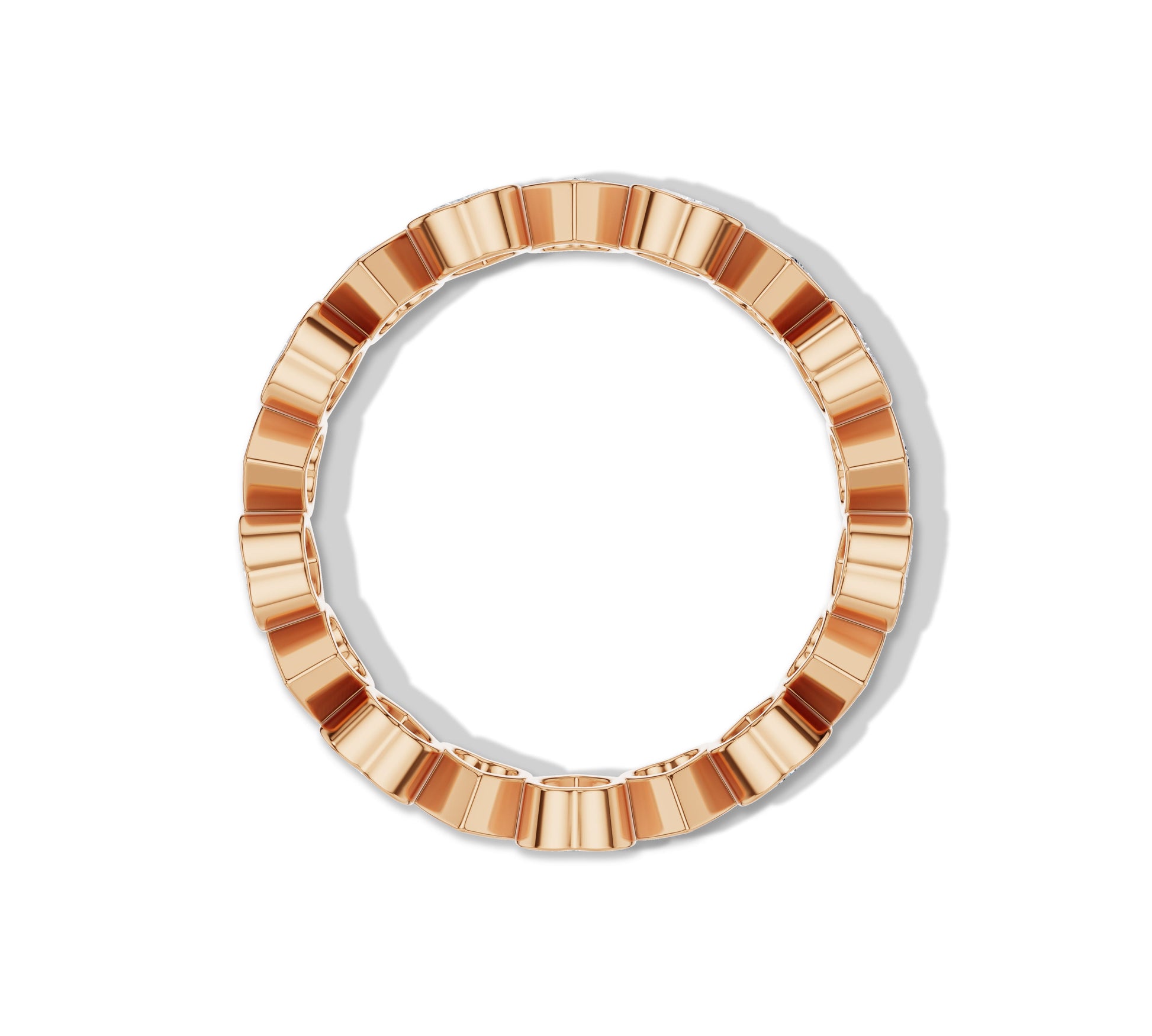 Rose gold eternity band​