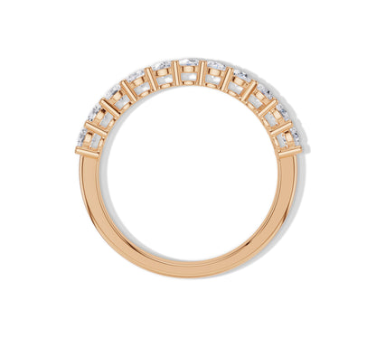 Classic bridal band in yellow gold