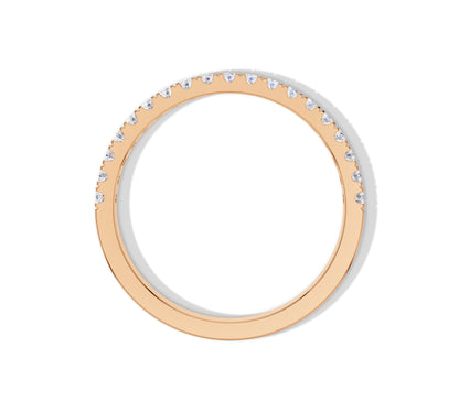 micro pave diamond stackable ring