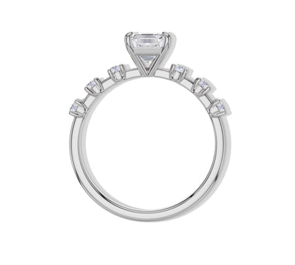 engagement rings with side stones settings