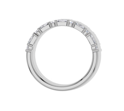 white gold baguette diamond ring