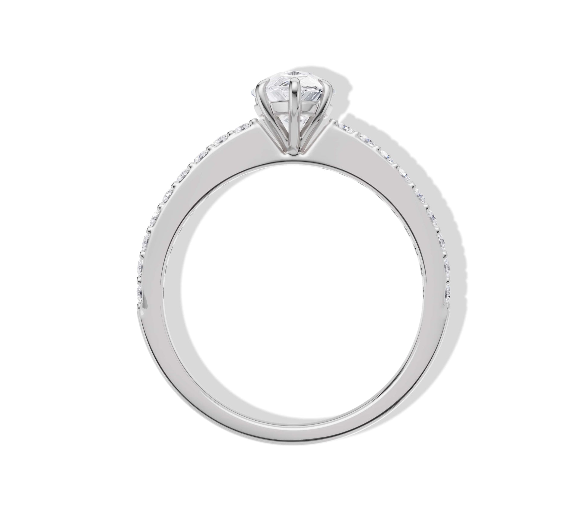 teardrop diamond ring