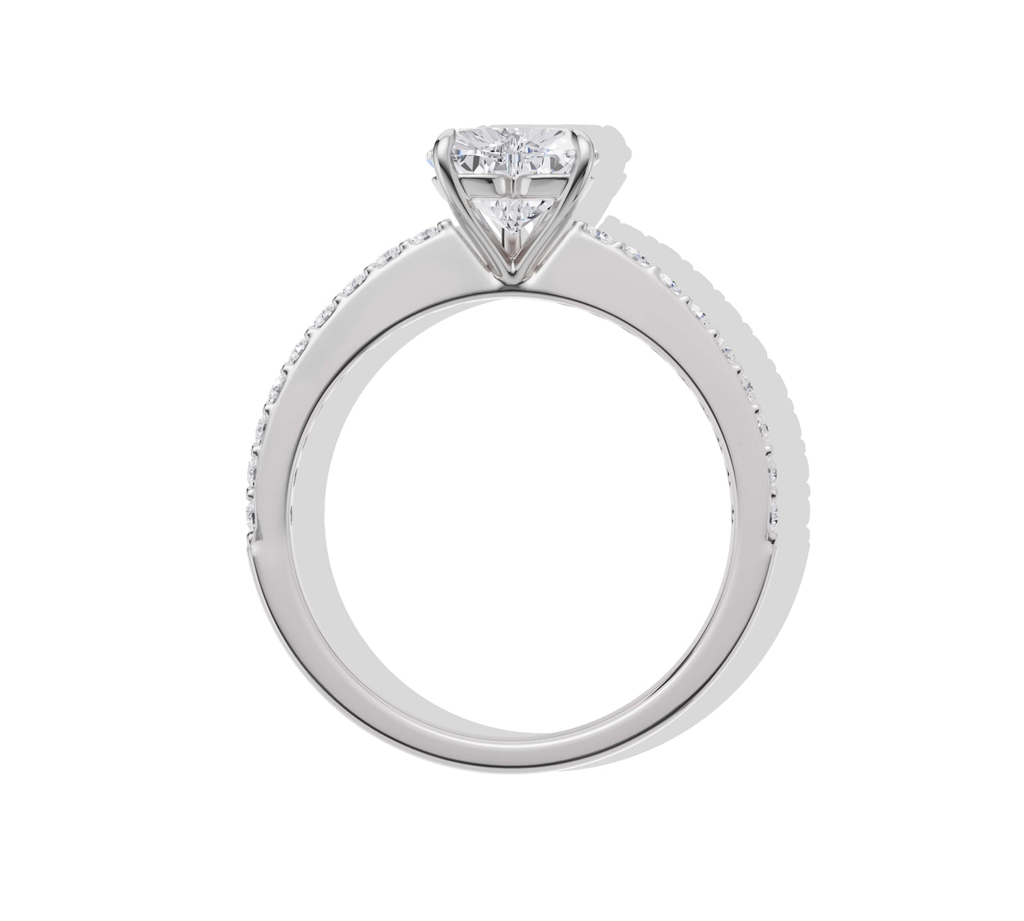diamond heart ring