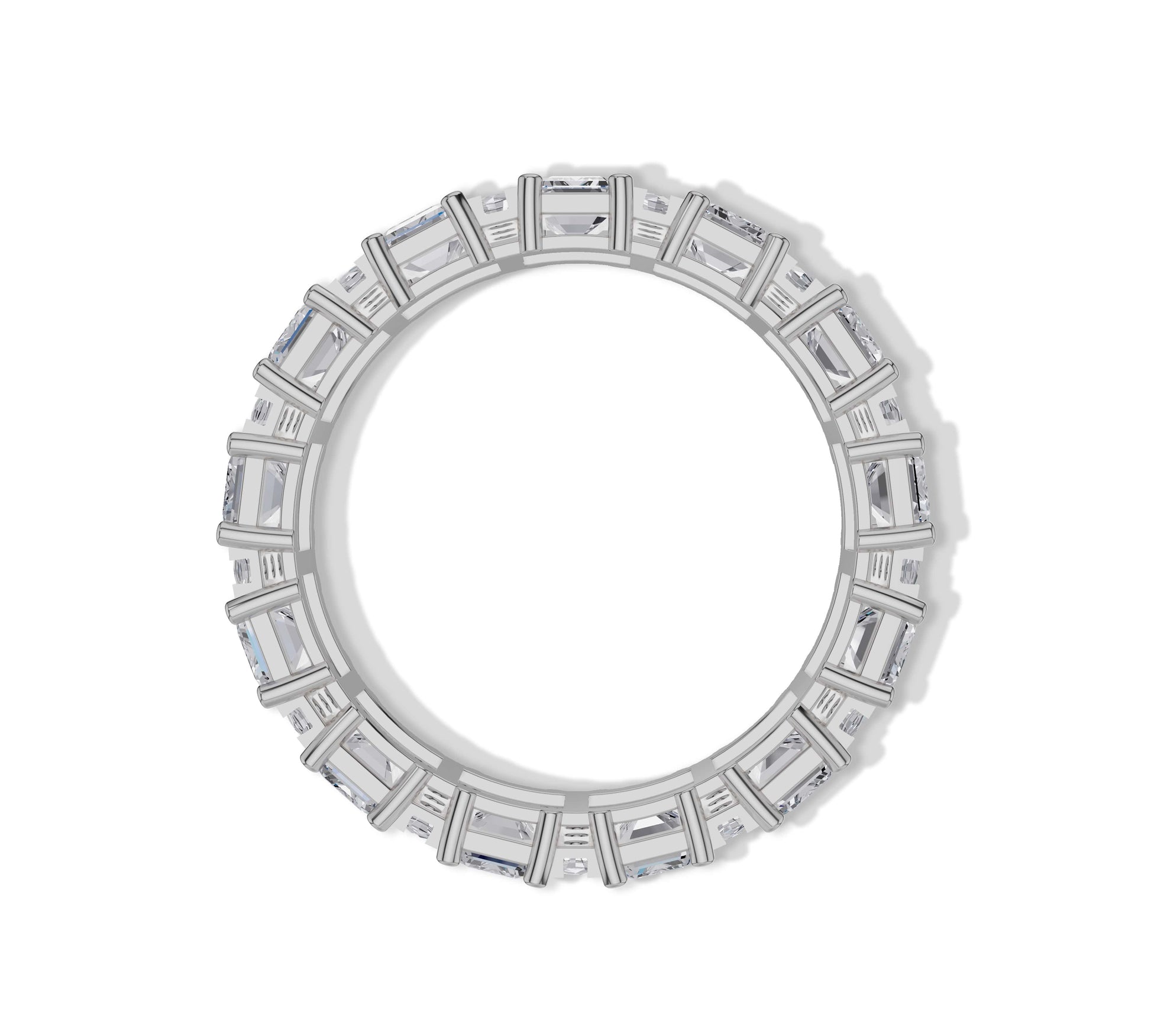 Designer white gold ring with shimmering diamonds for luxury styling