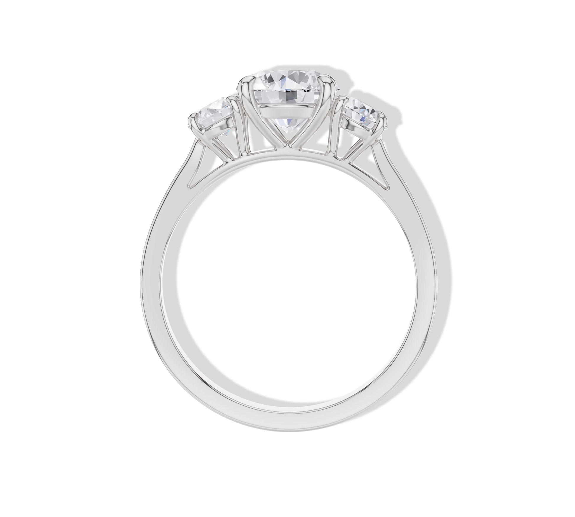 round diamond ring gold