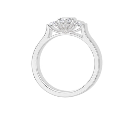 gold engagement rings 3 stone​