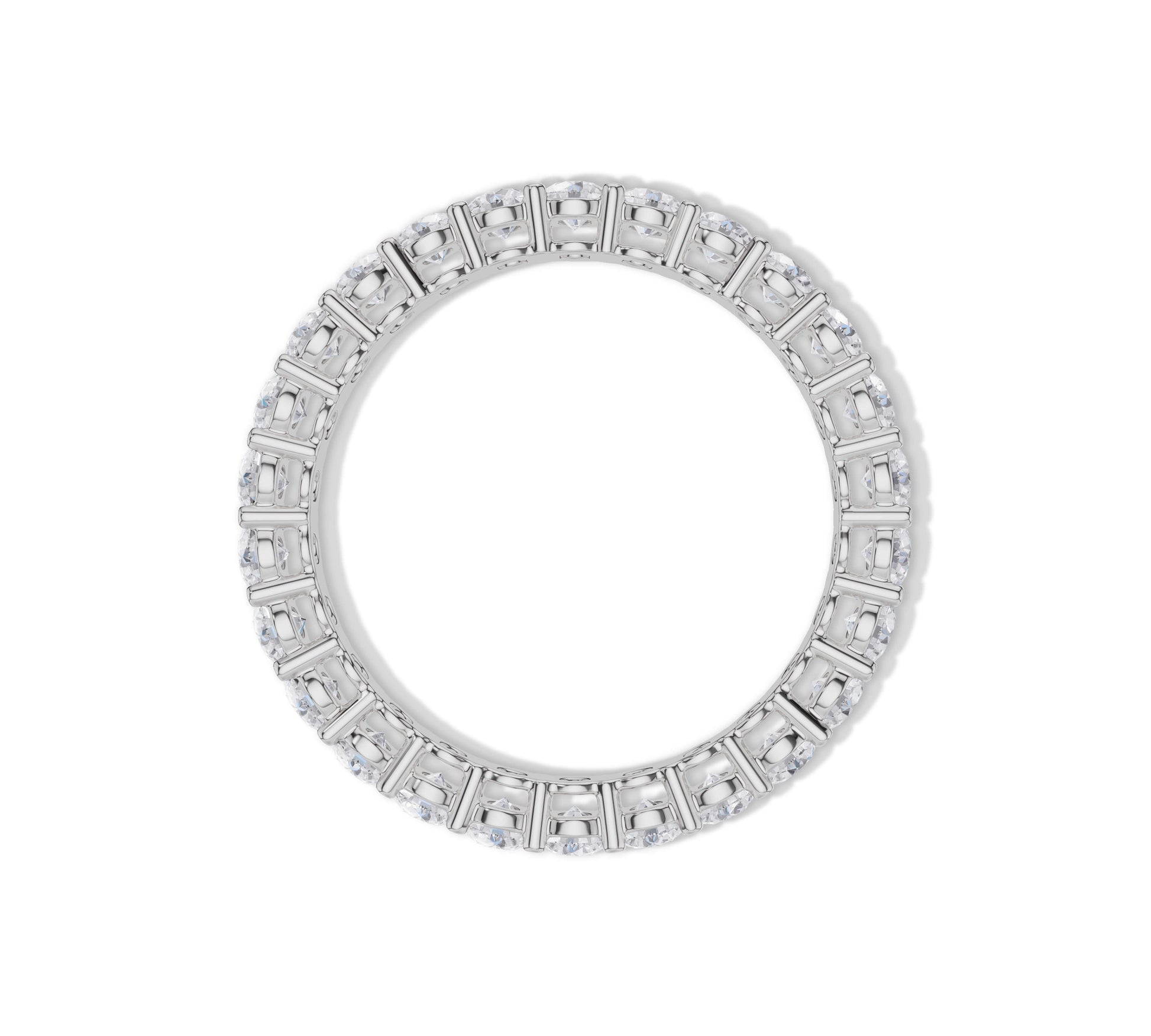 High-shine gold ring with endless diamond sparkle