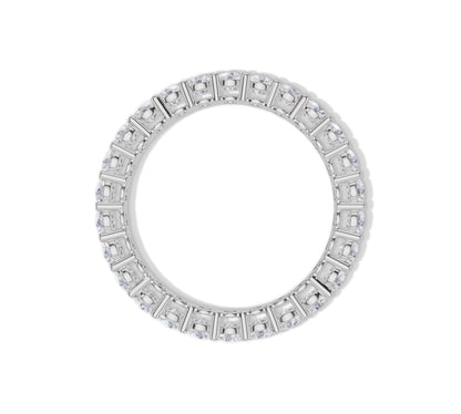 High-shine gold ring with endless diamond sparkle