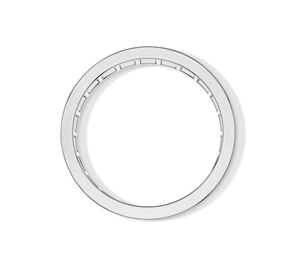Luxury baguette diamond wedding band