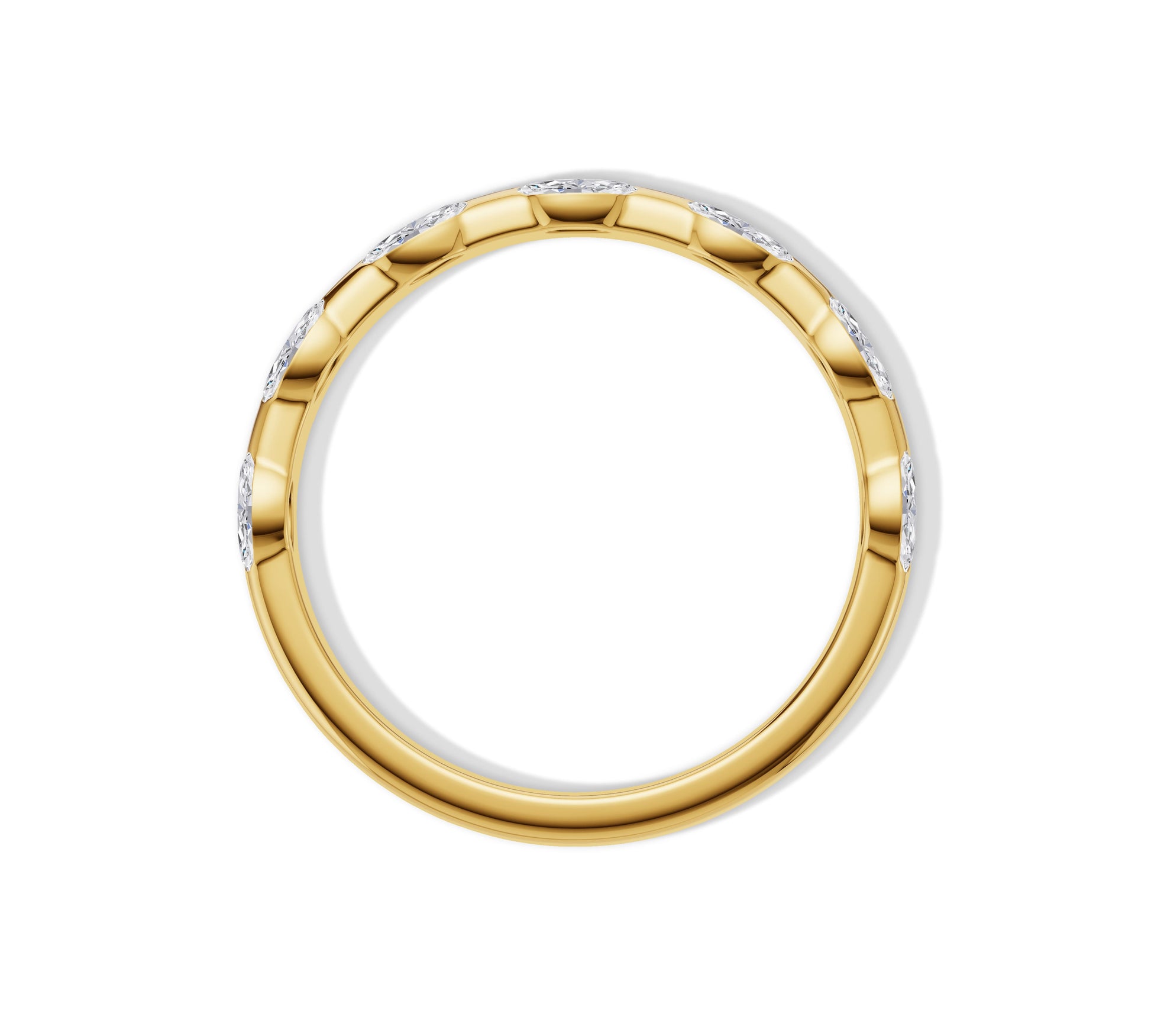 marquise wedding band
