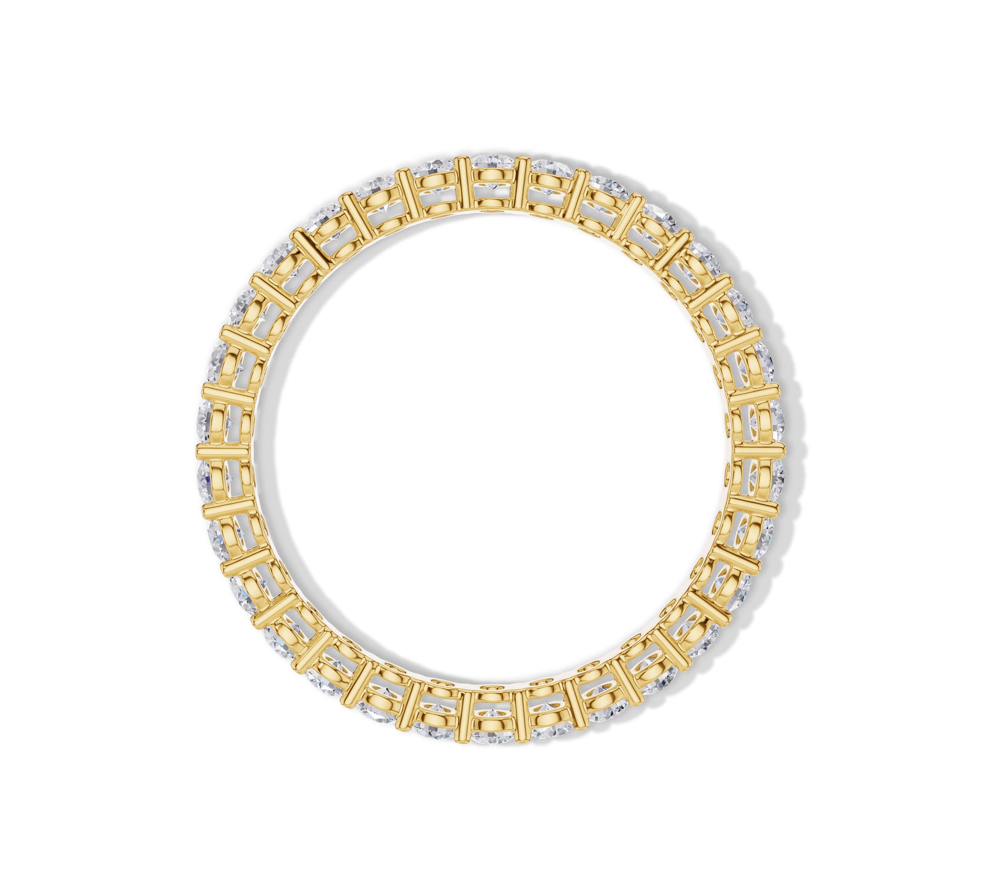 Elegant eternity ring crafted in 18K yellow gold