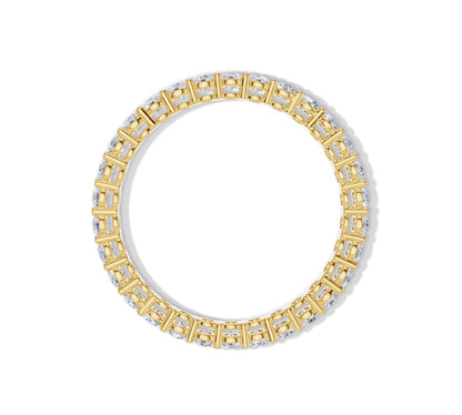 Elegant eternity ring crafted in 18K yellow gold