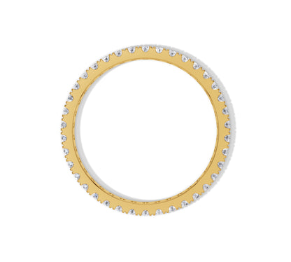 Full circle diamond ring in gold