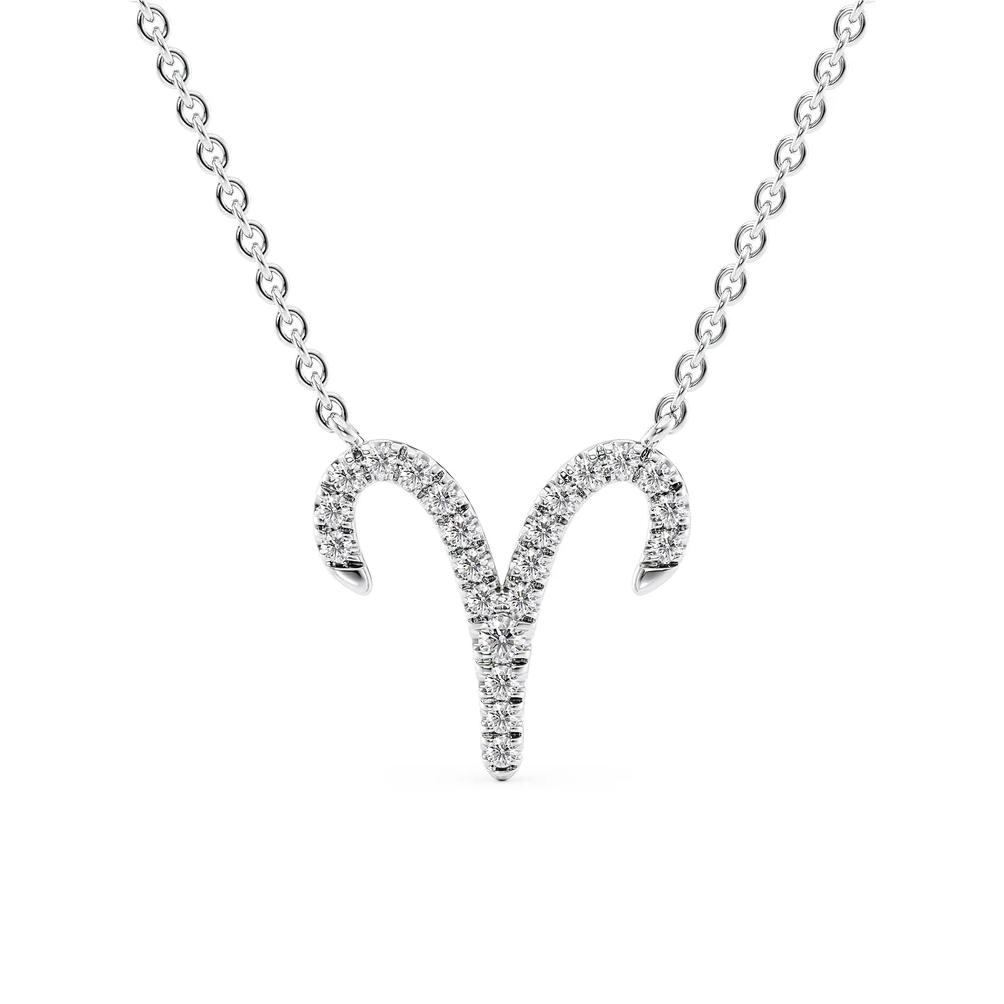 Lab Grown Round Diamond Zodiac symbol Pendant