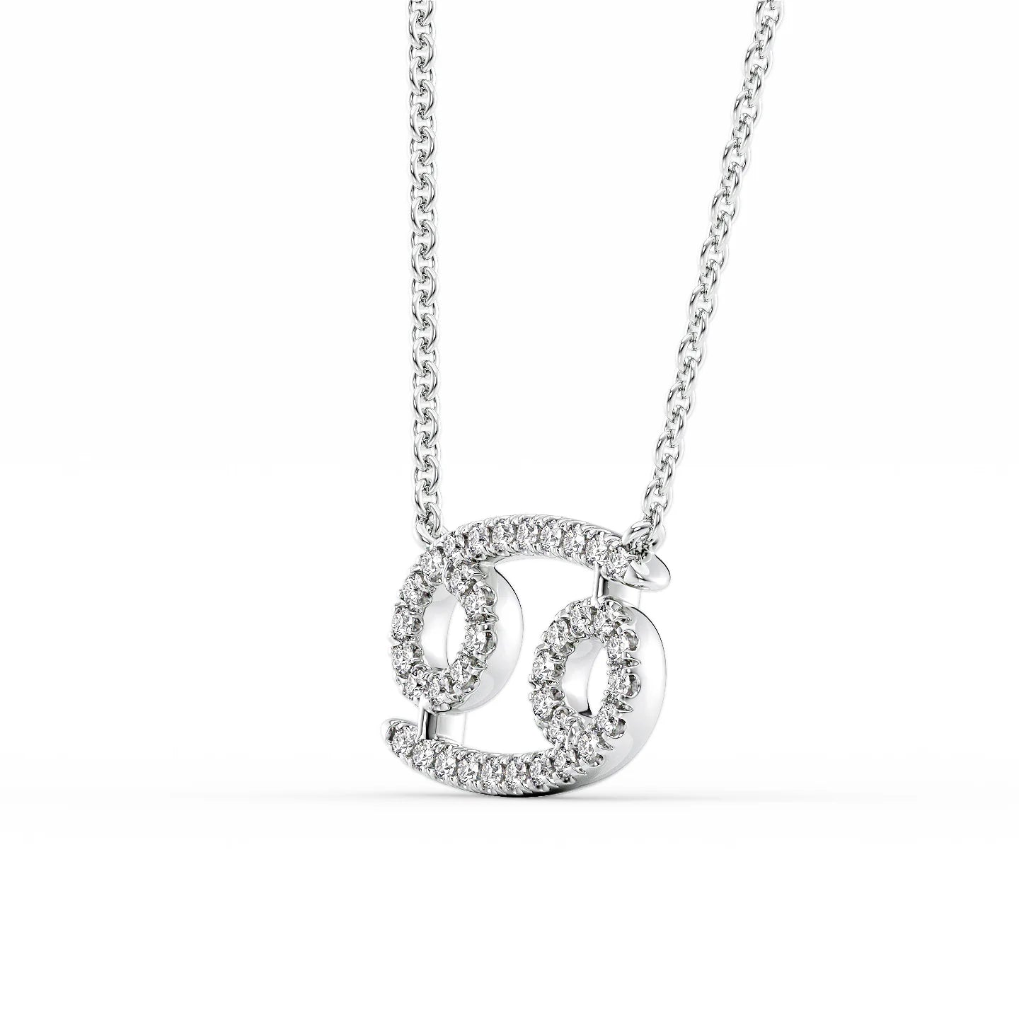 Lab Grown Round Diamond Zodiac symbol Pendant