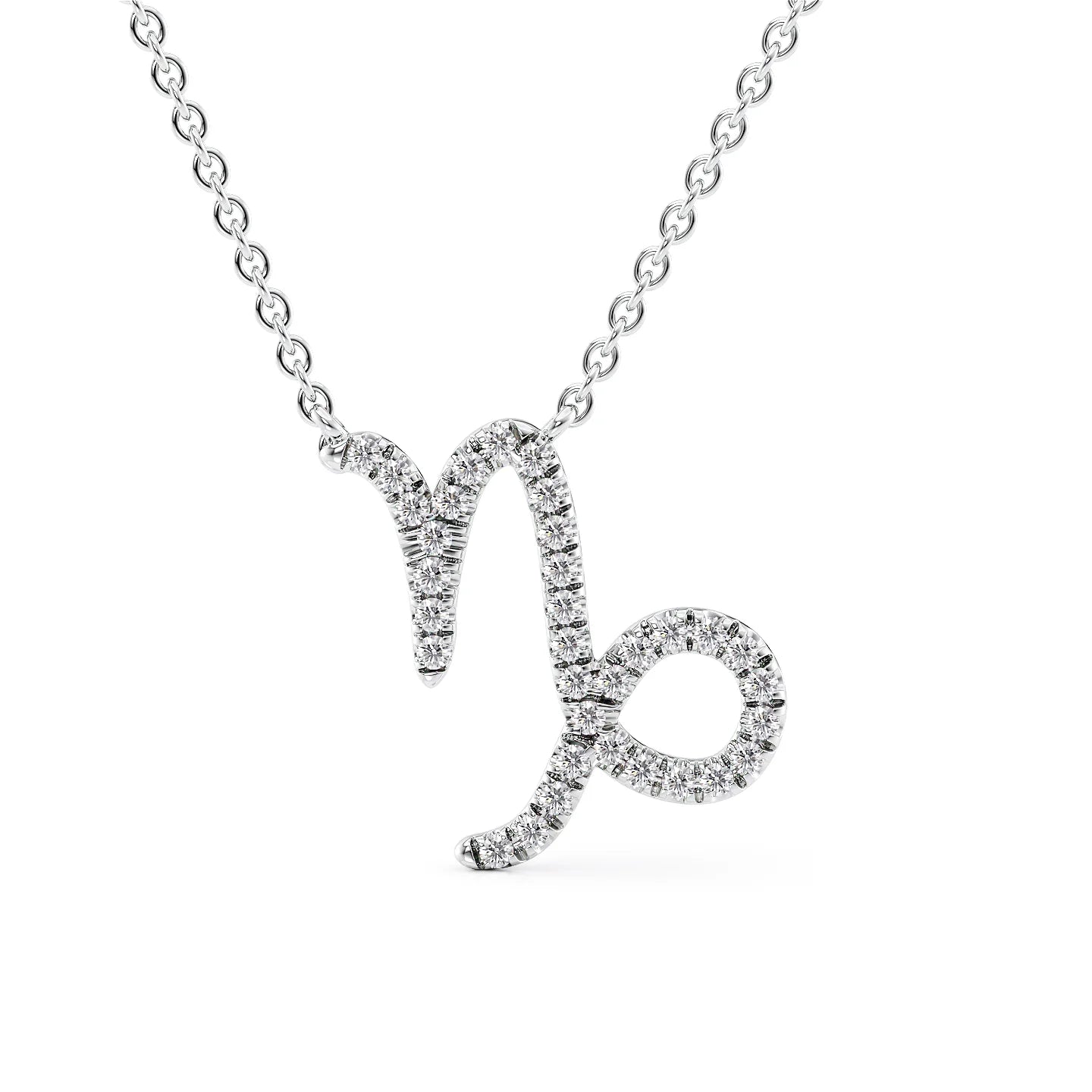 Lab Grown Round Diamond Zodiac symbol Pendant